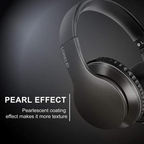 img 3 attached to 🎧 Наушники LORELEI X6 Over-Ear: легкий складной дизайн с микрофоном для смартфонов и планшетов - Space Black.