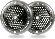 honeycore wheels 110mm - 120mm pro scooter wheels pair: top-performing, versatile fit - 24mm x 110mm - 120mm - includes installed bearings & 90 day warranty - premium scooter wheels logo