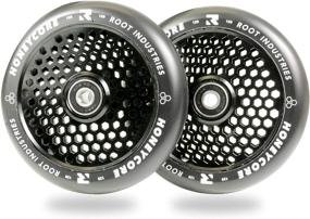 img 4 attached to Honeycore Wheels 110mm - 120mm Pro Scooter Wheels Pair: Top-Performing, Versatile Fit - 24mm x 110mm - 120mm - Includes Installed Bearings & 90 Day Warranty - Premium Scooter Wheels