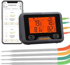 img 4 attached to 🌡️ Inkbird IBBQ-4BW: Wi-Fi & Bluetooth Grill Meat Thermometer with 4 Colored Probes - Timer, High/Low Temp Alarm - WiFi Meat Wireless Barbecue Smoker Thermometer for Oven, Kitchen, Drum - Android & iOS