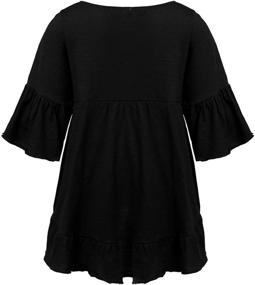 img 3 attached to 👚 Agoky Spring Girls' Clothing: Sleeves Splice Blouse