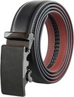 designer men's genuine leather belt logo