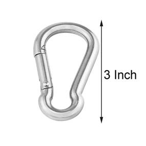 img 3 attached to Hulless Spring Carabiner Stainless Steel