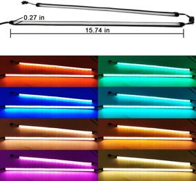 img 3 attached to 💡 Vibrant NEON RGB LED Strip for PC | Compatible with ASUS Aura RGB, MSI Mystic Light, ASROCK Aura RGB Motherboard | 12V 4-Pin RGB LED Headers | Includes 12pcs Strong Magnetic Brackets