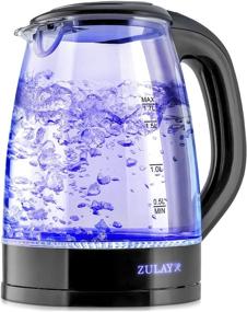 img 4 attached to Zulay Electric Glass Kettle Black