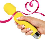 🌟 yarosi therapeutic massager - cordless handheld vibrating power - best travel gift - magic stress relief - perfect for pain relief - yellow logo