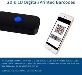 img 3 attached to 📱 Symcode Bluetooth 2D Wireless Barcode Scanner: 3-in-1 USB Wired, 2.4G Wireless, Bluetooth 4.1 - 1D QR Image Bar Code Reader