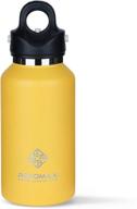 🧊 revomax v2: vacuum insulated water bottle - twist-free, no-screw flask for cold/hot beverages, 12oz portable bottle логотип