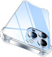 📱 raxfly iphone 13 pro max case - crystal clear shockproof cover with shock-absorption corners - hard back & soft edge - 6.7 inch transparent protective case logo