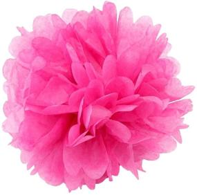 img 1 attached to 🎀 Assorted Pink Tissue Pom Poms Flower Party Decorations - Set of 8: Perfect for Weddings, Birthdays, Baby Showers, and More!