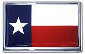 img 2 attached to 🚗 Enhance your ride with the sleek Elektroplate Small Texas Flag Chrome Auto Emblem
