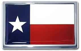 img 3 attached to 🚗 Enhance your ride with the sleek Elektroplate Small Texas Flag Chrome Auto Emblem