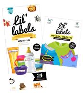 lil' labels детский доходный набор: водонепроницаемые 🏷️ ярлыки на бутылки и одежду с друзьями-животными и маркером. логотип