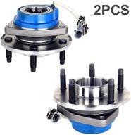 high-quality eccpp 2 pcs replacement 513121 wheel bearing hub: front wheel hub and bearing assembly for allure, aurora, bonnevile, century, impala 5 lug w/abs logo