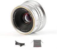 📷 7artisans 25mm f1.8 lens for canon eos-m mount aps-c frame - manual focus prime fixed lens - suitable for m1 m2 m3 m5 m6 m10 m50 - silver logo