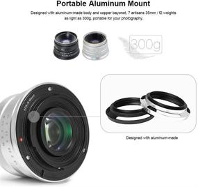 img 1 attached to 📷 7artisans 25mm F1.8 Lens for Canon EOS-M Mount APS-C Frame - Manual Focus Prime Fixed Lens - Suitable for M1 M2 M3 M5 M6 M10 M50 - Silver