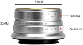 img 3 attached to 📷 7artisans 25mm F1.8 Lens for Canon EOS-M Mount APS-C Frame - Manual Focus Prime Fixed Lens - Suitable for M1 M2 M3 M5 M6 M10 M50 - Silver