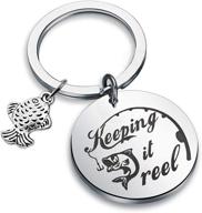 hollp fishing keychain fisherman f keychain logo