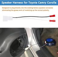 🔌 speaker harness 2-pack for optimal compatibility with toyota camry, corolla, 4runner, tacoma, tundra, scion, pontiac, lexus - wiring adapter included logo