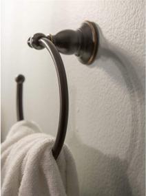 img 1 attached to 🛁 Stylish and Functional Design House 561035 Oakmont Towel Ring in Oil Rubbed Bronze: Perfect for Modern Bathrooms