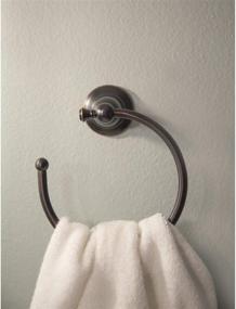 img 2 attached to 🛁 Stylish and Functional Design House 561035 Oakmont Towel Ring in Oil Rubbed Bronze: Perfect for Modern Bathrooms