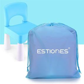 img 3 attached to 🪑 ESTIONES Kids Chair: Ergonomic, Durable and Eco-Friendly Toddler Chair for Indoor or Outdoor Use – Sky Blue