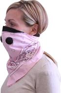 🎀 pink stylish dust mask - bandana style logo