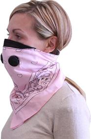 img 3 attached to 🎀 Pink Stylish Dust Mask - Bandana Style