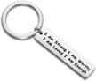 fustmw inspirational strong worthy keychain logo