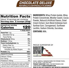 img 3 attached to 🍫 FITCRUNCH Tri-Blend Whey Protein: Keto Friendly, Low Calories, High Protein – Gluten-Free, Soy-Free, Chocolate Deluxe (18 Servings)