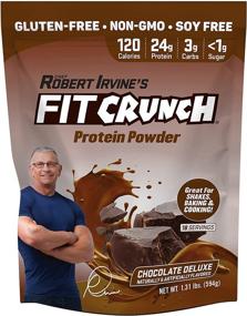 img 4 attached to 🍫 FITCRUNCH Tri-Blend Whey Protein: Keto Friendly, Low Calories, High Protein – Gluten-Free, Soy-Free, Chocolate Deluxe (18 Servings)