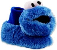 🍪 sesame street cookie monster plush toddler boys girls top sock slippers with 3d head design logo