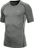 nooz: men's cool tech quick dry compression short sleeve t-shirt with 4-way stretch logo