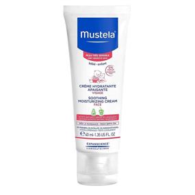 img 4 attached to Mustela Baby Soothing Moisturizing Cream - Gentle Face Moisturizer for Extremely Sensitive Skin - Enhanced with Natural Avocado & Schizandra Berry Extracts - Fragrance-Free - 1.35 fl. Oz