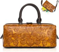 👜 stylish embossed satchel handbags: shoulder women's handbags, wallets, and satchels logo