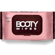 🍑 premium feminine booty wipes for women - 80 flushable wet wipes infused with vitamin-e & aloe, ph balanced & gentle formula (80 wipes total - one flip-top pack) logo