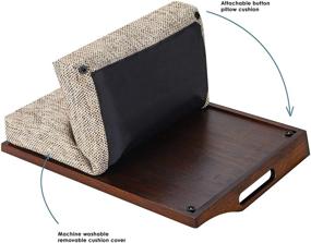 img 1 attached to Rossie Home Lap Tray with Removable Pillow - Food Service Equipment & Supplies for Tabletop & Serveware