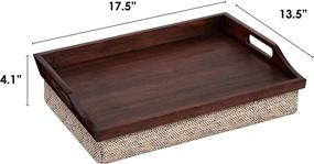 img 2 attached to Rossie Home Lap Tray with Removable Pillow - Food Service Equipment & Supplies for Tabletop & Serveware