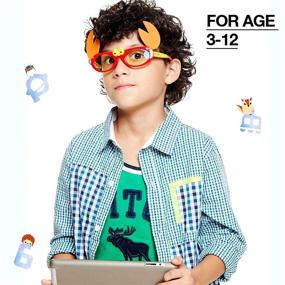 img 1 attached to 👓 AHT Kids Blue Light Blocking Glasses: Age 3-10 - Protecting Boys and Girls from Harmful Computer Game Effects!