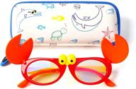 👓 aht kids blue light blocking glasses: age 3-10 - protecting boys and girls from harmful computer game effects! logo