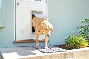 img 1 attached to 🐾 Endura Flap Pet Door: Extra Insulated, Energy Efficient, and Durable Doggie and Cat Door for Small, Medium, Large, XL Pets. Available in Black, Tan, and White Frame Options with Locking Cover