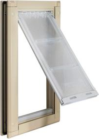 img 4 attached to 🐾 Endura Flap Pet Door: Extra Insulated, Energy Efficient, and Durable Doggie and Cat Door for Small, Medium, Large, XL Pets. Available in Black, Tan, and White Frame Options with Locking Cover