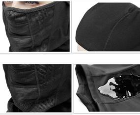 img 1 attached to 🏔️ Fleece-Lined Fanshu Balaclava Full Face Mask: Ultimate Winter Protection for Outdoor Sports and Motorcycle Rides