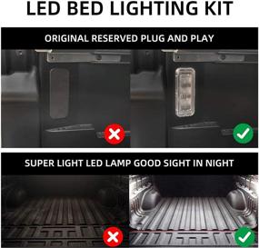 img 2 attached to 🚛 Dasbecan LED Truck Bed Light Kit for Toyota Tacoma 2020-Newer, Replaces PT857-35200, 84267-0C020, 90080-87026