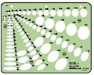 enhance precision & creativity with alvin td333 multi-purpose small ellipse guide template 79 ellipses - perfect for drawing and drafting! logo