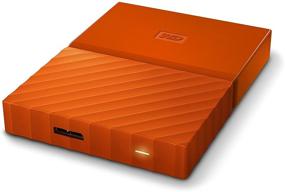 img 3 attached to 🍊 WD 1TB Orange My Passport USB 3.0 Portable External Hard Drive (WDBYNN0010BOR-WESN)