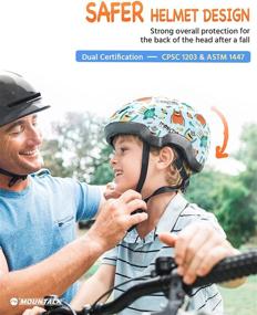 img 2 attached to 🚲 Adjustable Toddler Bike Helmet for Boys and Girls, Suitable for Infants, Babies, and Children Ages 1-8