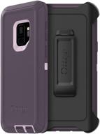 otterbox defender series case for samsung galaxy s9 - retail packaging - purple nebula (winsome orchid/night purple) logo