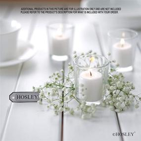 img 2 attached to 🕯️ Набор от Hosley из 12 свечных подсвечников для свечей/чаек - выберите цвета для элегантных свадеб, вечеринок и особых событий