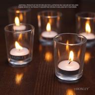 🕯️ набор от hosley из 12 свечных подсвечников для свечей/чаек - выберите цвета для элегантных свадеб, вечеринок и особых событий логотип